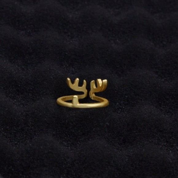 x3 Christmas Holiday Reindeer Antler Earrings Hair Clip Ring Stocking Stuffers - Picture 4 of 10